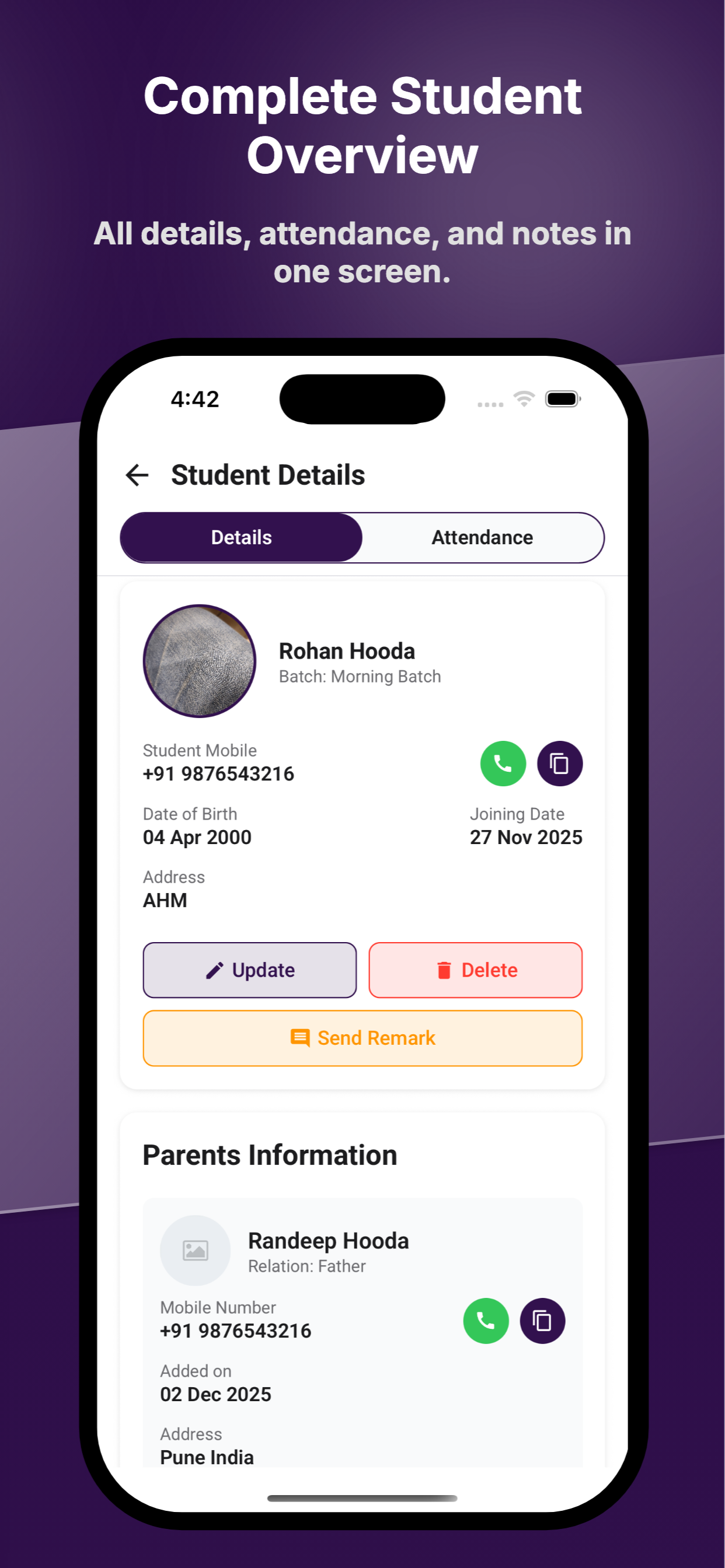 Complete Student Overview